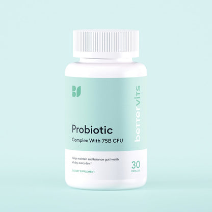 Probiotics for Women & Men – 75 Billion CFU | Digestive Health and Gut Support Prebiotic | 14 Clinically Studied Strains with Vitamin B12, Lactobacillus and Inulin Fiber | 30 Capsules